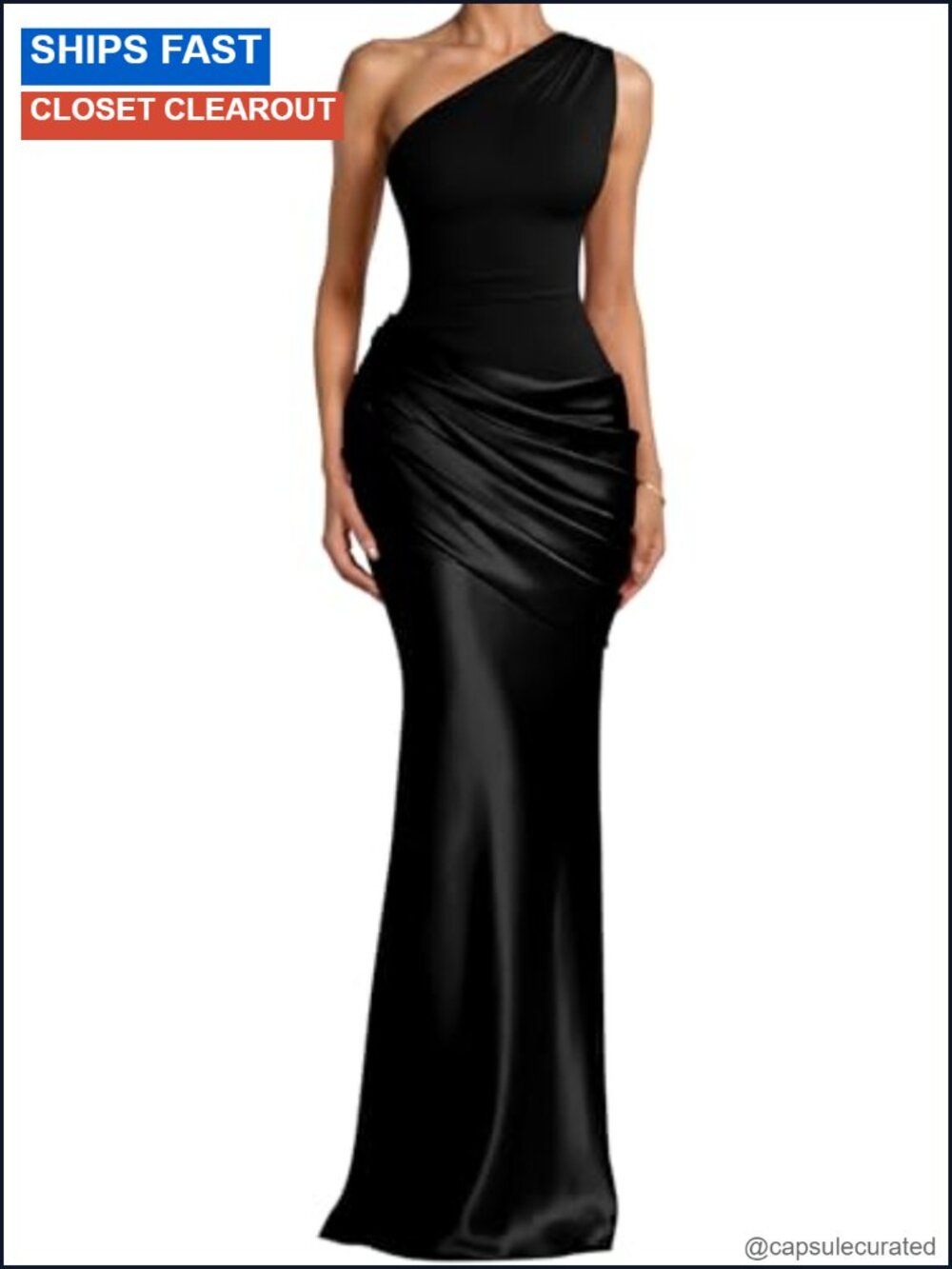 One Shoulder Pleated Formal Wedding Maxi Dress 90% Polyester 10% Spandex